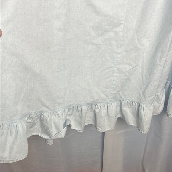 Vintage Light Blue Sleeveless Night Dress - Picture 9 of 10